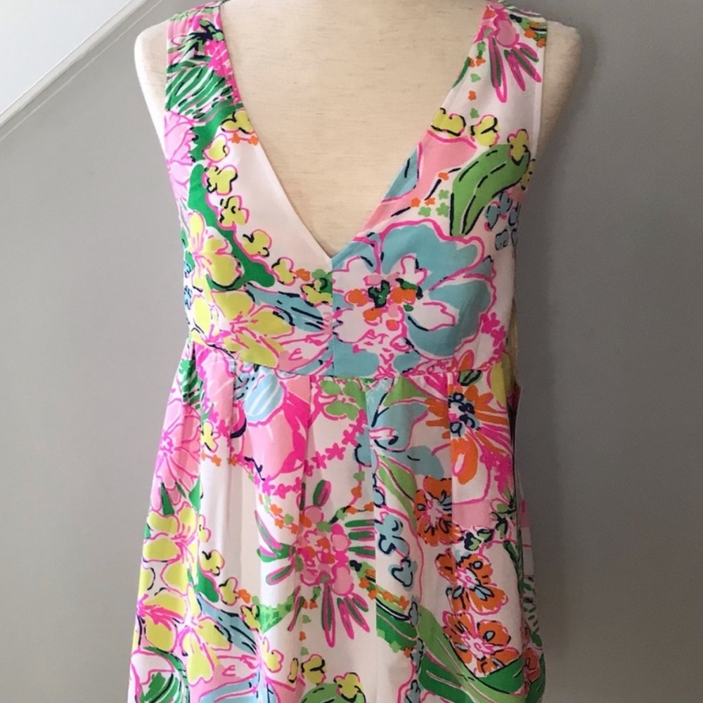 Lilly Pulitzer for Target Limited Edition “Nosy Posie” Sleeveless Top Sz Small